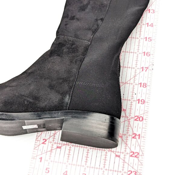 Stuart Weitzman Women Keelan City Black Stretch Panel Knee boots size 7 - Picture 6 of 9